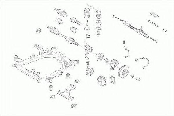 ZF PARTS OPELASTRAFZ036 Рульове управління; Підвіска колеса