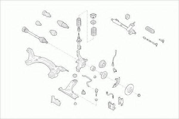 ZF PARTS VWPOLOFZ004 Рульове управління; Підвіска колеса