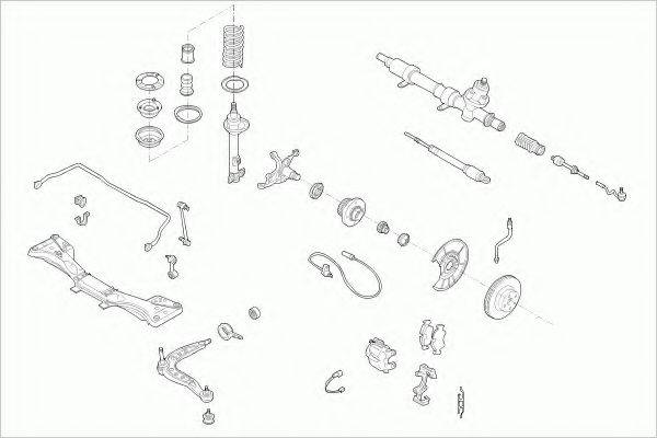 ZF PARTS BMW3FZ007 Рульове управління; Підвіска колеса