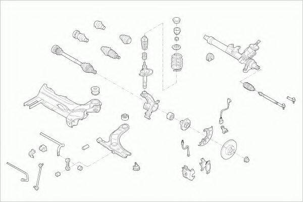 ZF PARTS SKODAOCTAVFZ008 Рульове управління; Підвіска колеса