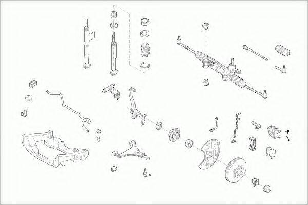 ZF PARTS MERCEEKLAFZ004 Рульове управління; Підвіска колеса