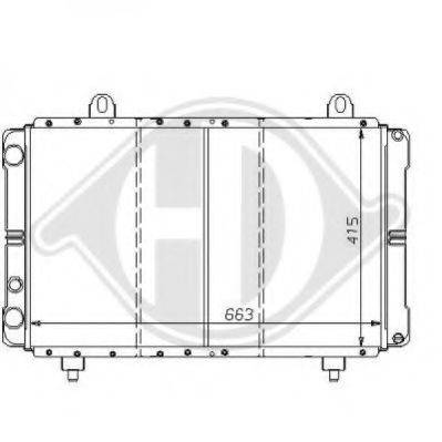 DIEDERICHS 8109190 Радіатор, охолодження двигуна