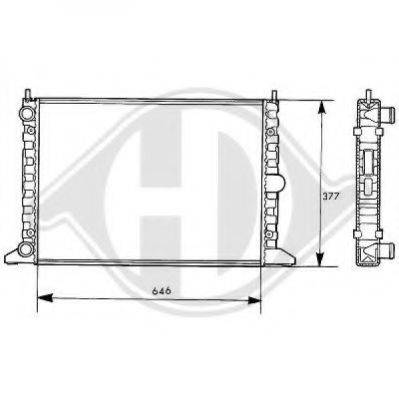 DIEDERICHS 8138107 Радіатор, охолодження двигуна
