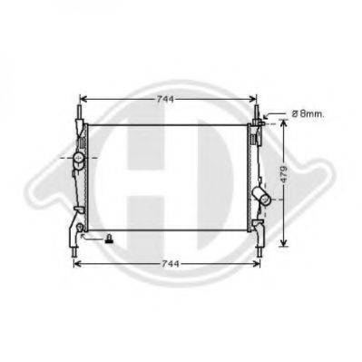 DIEDERICHS 8145502 Радіатор, охолодження двигуна