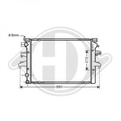 DIEDERICHS 8227203 Радіатор, охолодження двигуна
