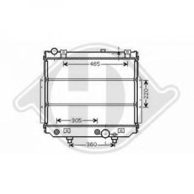 DIEDERICHS 8261201 Радіатор, охолодження двигуна