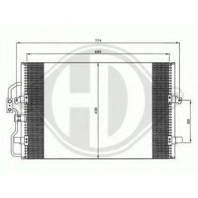 DIEDERICHS 8349100 Конденсатор, кондиціонер