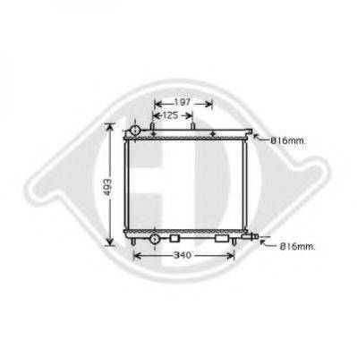 DIEDERICHS 8400505 Радіатор, охолодження двигуна