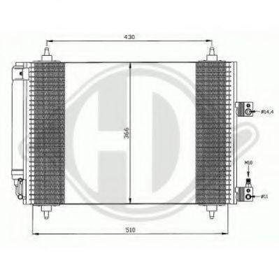 DIEDERICHS 8406100 Конденсатор, кондиціонер