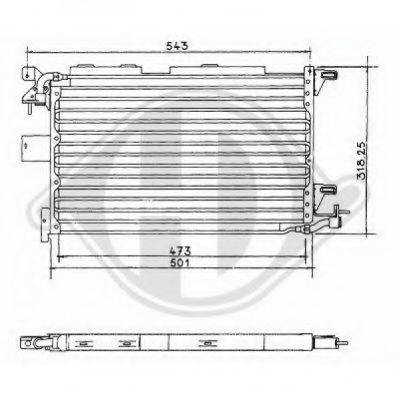 DIEDERICHS 8421000 Конденсатор, кондиціонер