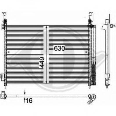 DIEDERICHS 8444500 Конденсатор, кондиціонер