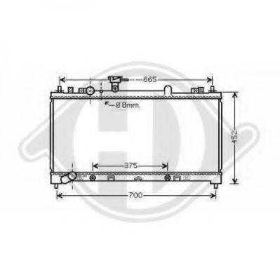 DIEDERICHS 8562606 Радіатор, охолодження двигуна