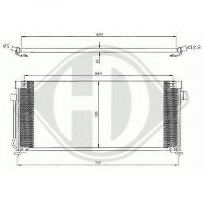 DIEDERICHS 8622100 Конденсатор, кондиціонер