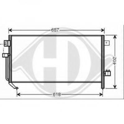 DIEDERICHS 8624012 Конденсатор, кондиціонер