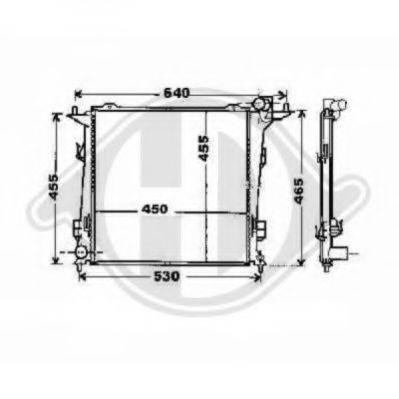 DIEDERICHS 8655304 Радіатор, охолодження двигуна