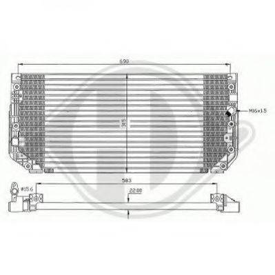 DIEDERICHS 8661600 Конденсатор, кондиціонер