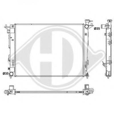 DIEDERICHS 8686105 Радіатор, охолодження двигуна
