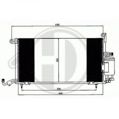 DIEDERICHS 8743001 Конденсатор, кондиціонер