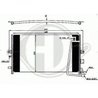 DIEDERICHS 8754000 Конденсатор, кондиціонер