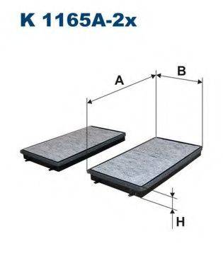 FILTRON K1165A2X Фільтр, повітря у внутрішньому просторі