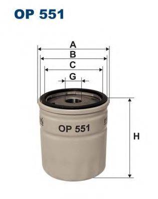 FILTRON OP551 Масляний фільтр