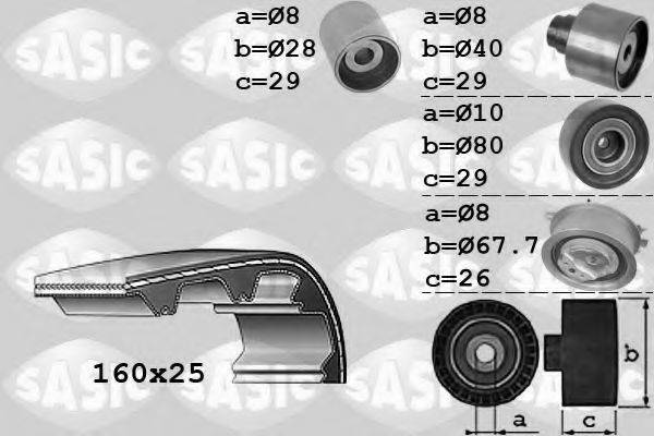 SASIC 1756068 Комплект ременя ГРМ