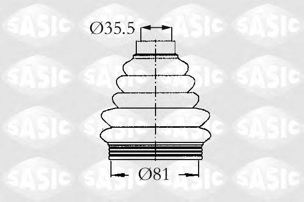 SASIC 2933203 Комплект пильника, приводний вал