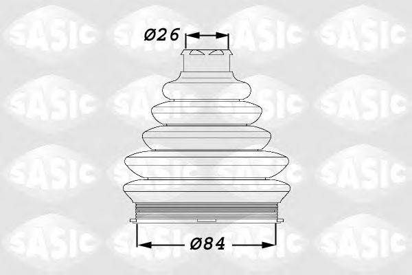 SASIC 1900016 Комплект пильника, приводний вал