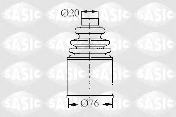 SASIC 2873483 Комплект пильника, приводний вал