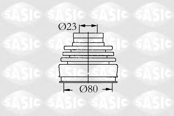 SASIC 9004630 Комплект пильника, приводний вал