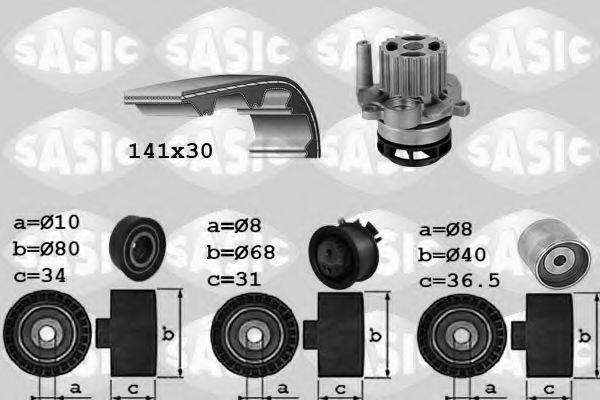 SASIC 3906084 Водяний насос + комплект зубчастого ременя