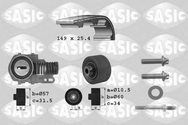 SASIC 1750004 Комплект ременя ГРМ