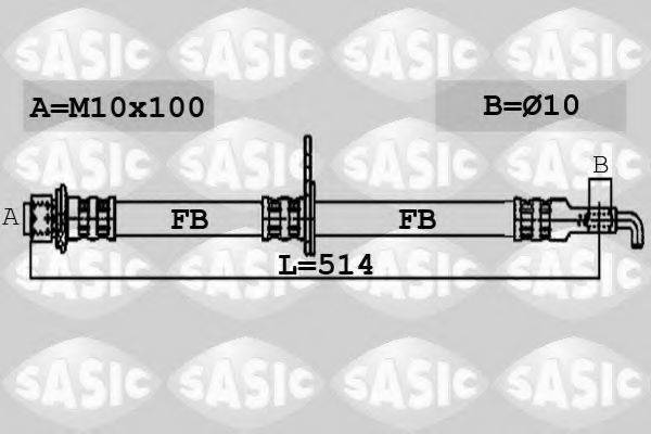 SASIC 6600019 Гальмівний шланг