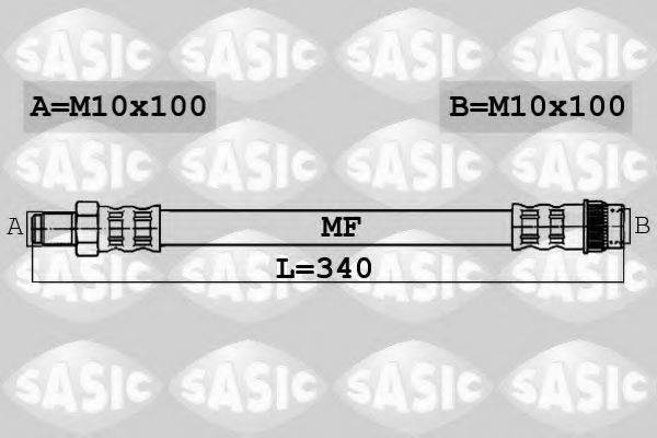 SASIC 6604010 Гальмівний шланг