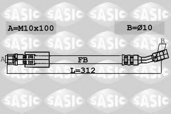 SASIC 6606047 Гальмівний шланг