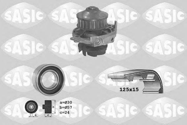 SASIC 3906018 Водяний насос + комплект зубчастого ременя