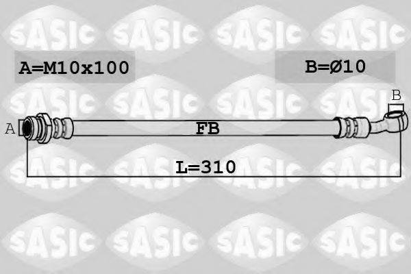 SASIC 6606211 Гальмівний шланг