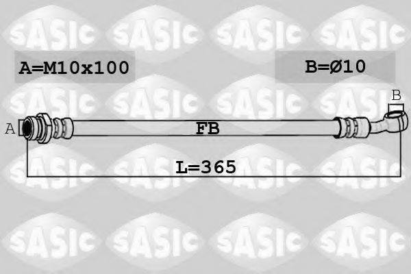 SASIC 6606231 Гальмівний шланг