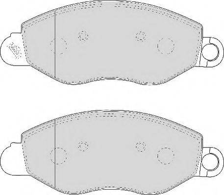 ABEX AVR111 Комплект гальмівних колодок, дискове гальмо