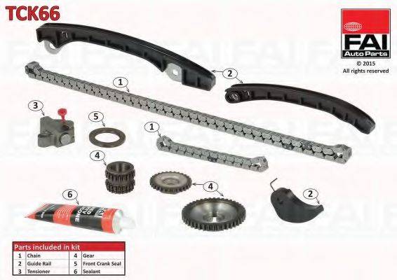 FAI AUTOPARTS TCK66 Комплект мети приводу розподільного валу