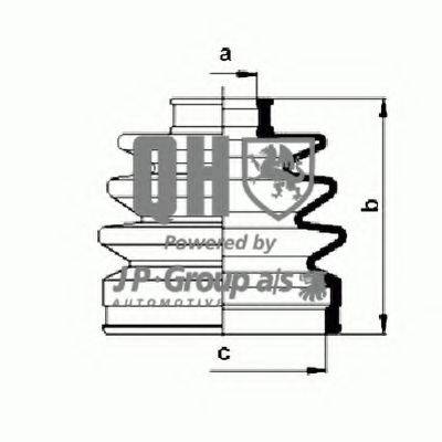 JP GROUP 3443600819 Комплект пильника, приводний вал