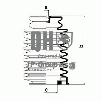 JP GROUP 1244701419 Комплект пильника, рульове керування