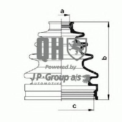 JP GROUP 4843700519 Комплект пильника, приводний вал