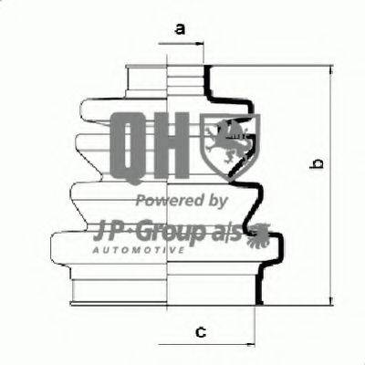 JP GROUP 4343700569 Комплект пильника, приводний вал