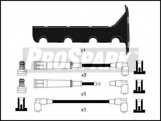 STANDARD OES222T Комплект дротів запалювання