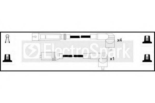 STANDARD OEK704 Комплект дротів запалювання