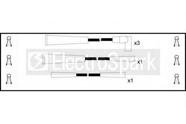 STANDARD OEK087 Комплект дротів запалювання