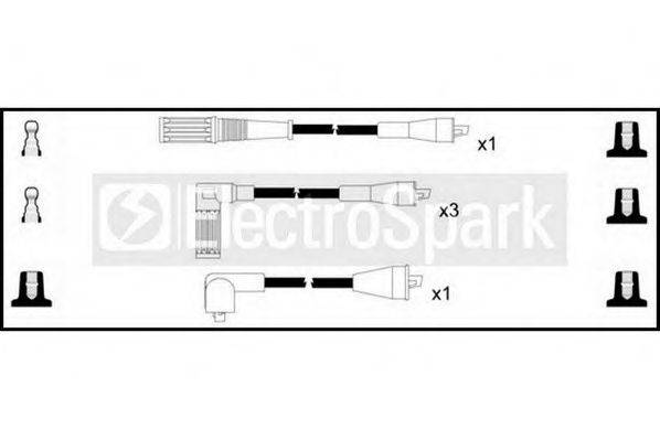 STANDARD OEK220 Комплект дротів запалювання