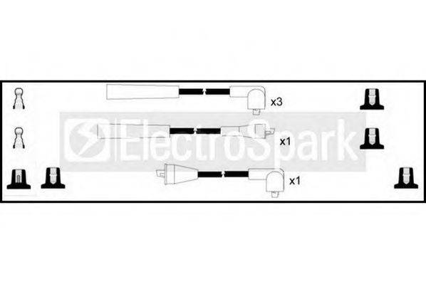 STANDARD OEK972 Комплект дротів запалювання