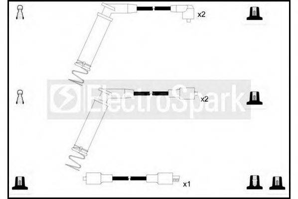 STANDARD OEK758 Комплект дротів запалювання